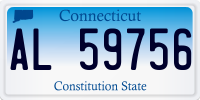 CT license plate AL59756