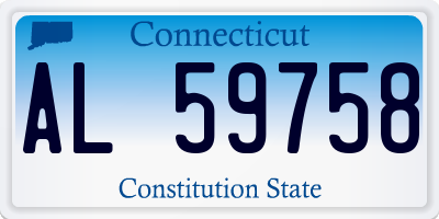CT license plate AL59758