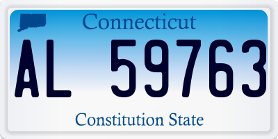 CT license plate AL59763