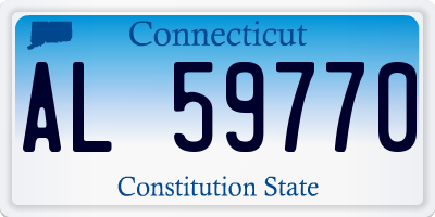 CT license plate AL59770