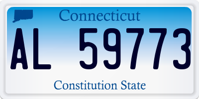CT license plate AL59773