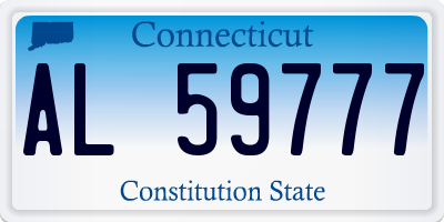 CT license plate AL59777