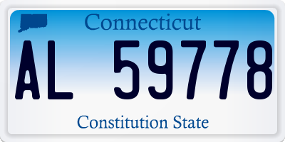 CT license plate AL59778