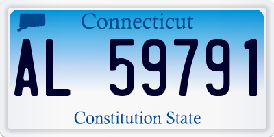 CT license plate AL59791