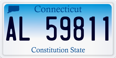CT license plate AL59811