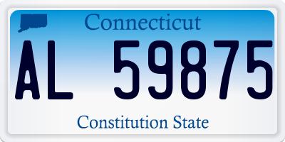CT license plate AL59875