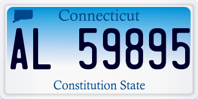 CT license plate AL59895