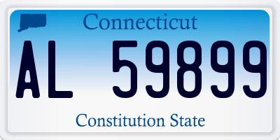 CT license plate AL59899