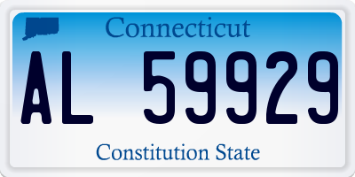 CT license plate AL59929