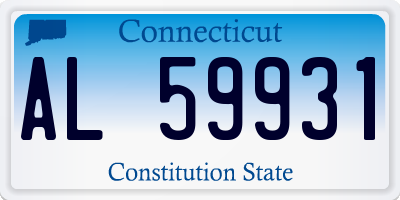 CT license plate AL59931