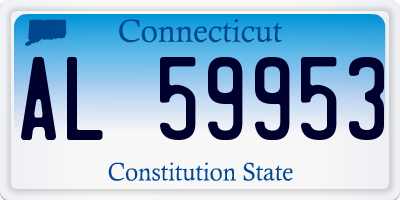 CT license plate AL59953