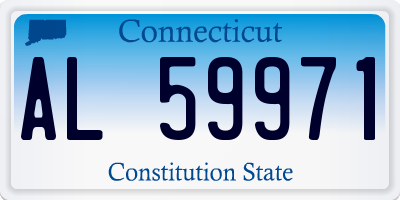 CT license plate AL59971
