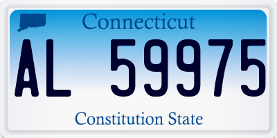 CT license plate AL59975