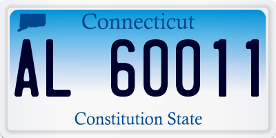 CT license plate AL60011