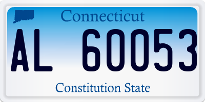 CT license plate AL60053