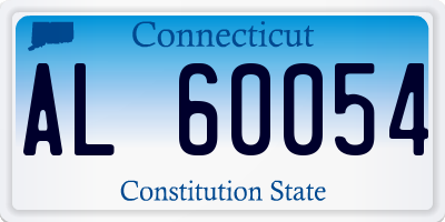 CT license plate AL60054