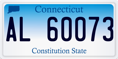 CT license plate AL60073
