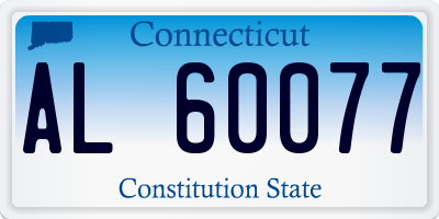 CT license plate AL60077