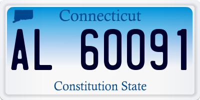 CT license plate AL60091
