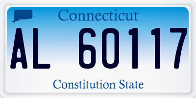 CT license plate AL60117