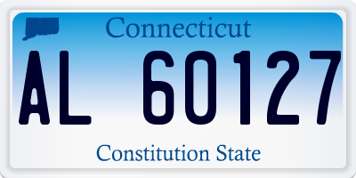 CT license plate AL60127