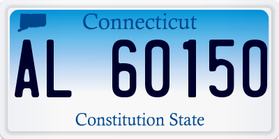CT license plate AL60150