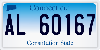 CT license plate AL60167