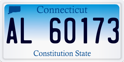 CT license plate AL60173