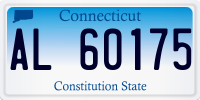 CT license plate AL60175