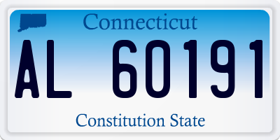 CT license plate AL60191