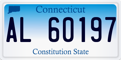 CT license plate AL60197