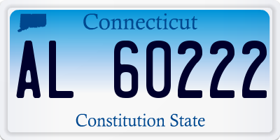 CT license plate AL60222