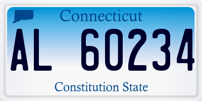 CT license plate AL60234