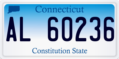 CT license plate AL60236