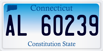 CT license plate AL60239