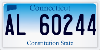 CT license plate AL60244