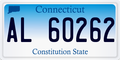 CT license plate AL60262
