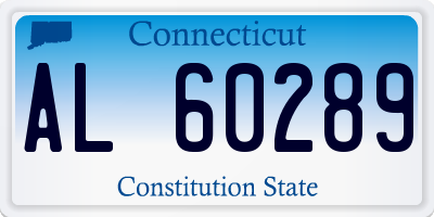 CT license plate AL60289