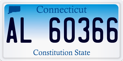 CT license plate AL60366