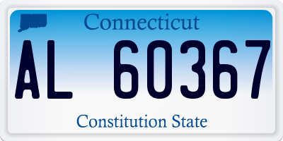 CT license plate AL60367