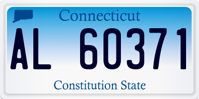 CT license plate AL60371