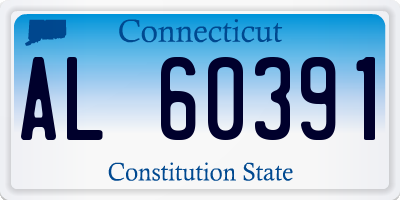 CT license plate AL60391