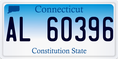 CT license plate AL60396