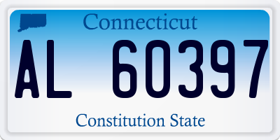 CT license plate AL60397