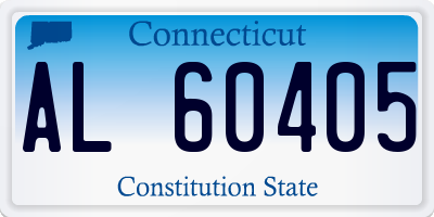 CT license plate AL60405