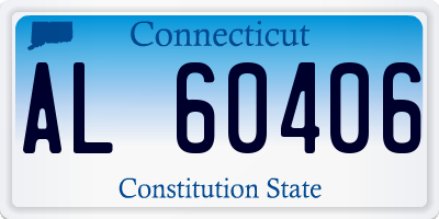 CT license plate AL60406