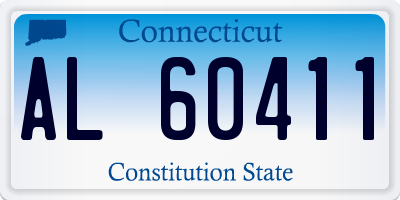 CT license plate AL60411