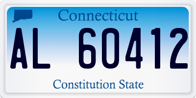 CT license plate AL60412