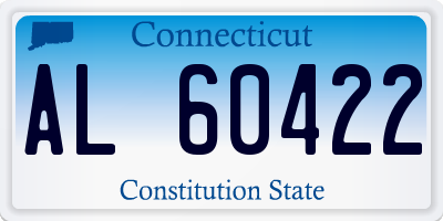 CT license plate AL60422