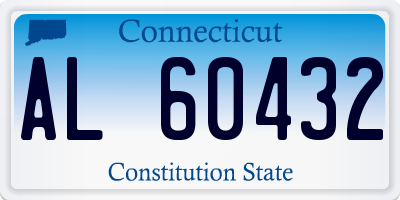 CT license plate AL60432